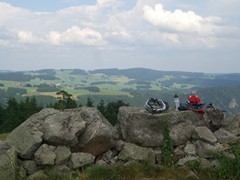 40 auf dem Hinterwadkopf